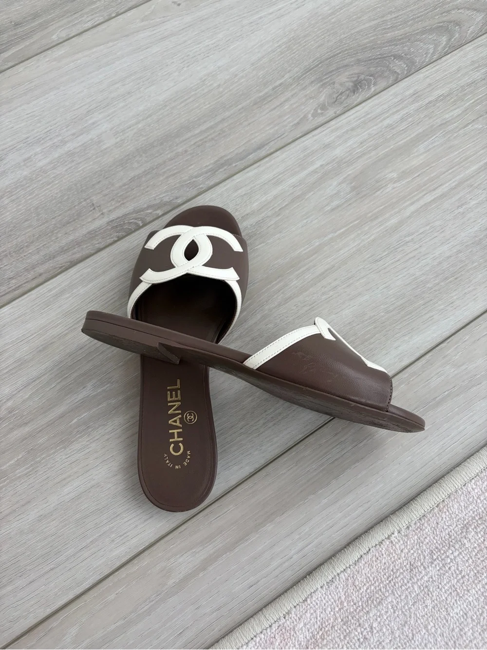 Chanel CC Slide Sandals